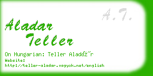 aladar teller business card